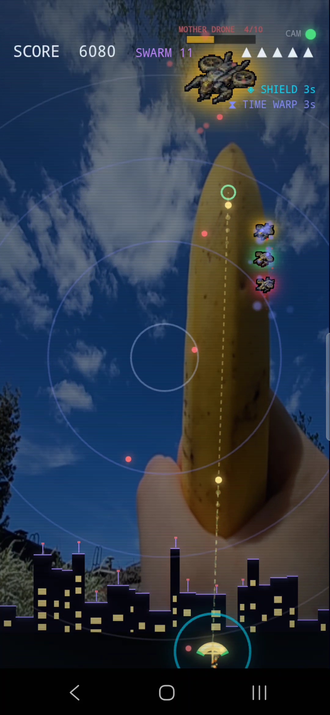 Beating the Mother Drone with Time Warp active